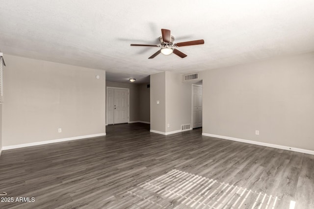 6139 N 31st Dr, Phoenix, AZ 85017 - spare room with a ceiling fan, baseboards, visible vents, and wood finished floors