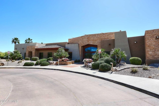 view of adobe home