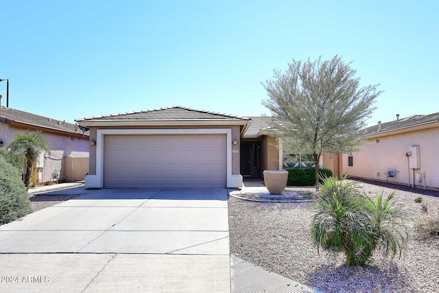 view of front of home featuring a garage