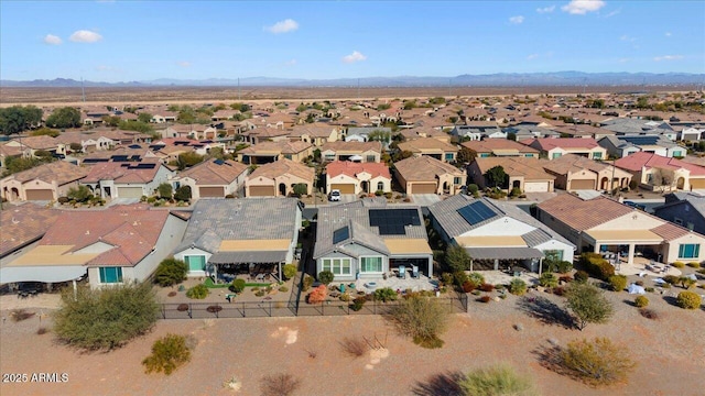 aerial view featuring a mountain view