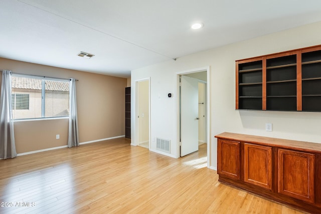 interior space with light wood-type flooring