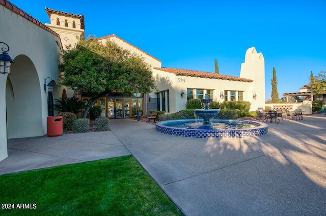 exterior space with a patio