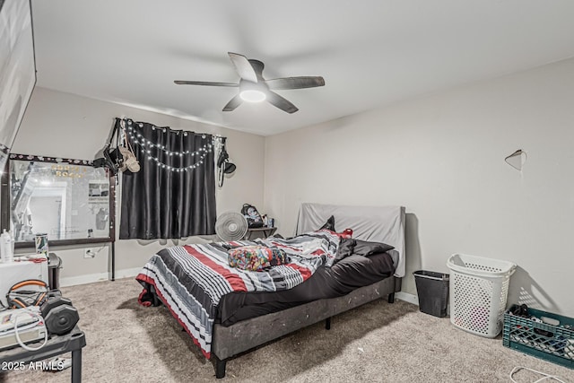 13039 N 19th Ave, Phoenix, AZ 85029 - bedroom with carpet floors, ceiling fan, and baseboards
