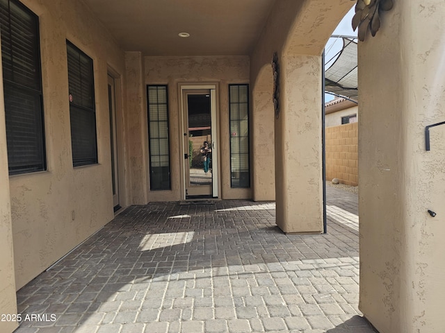 14380 W Monte Vista Rd, Goodyear, AZ 85395 - entrance to property with stucco siding and a patio area