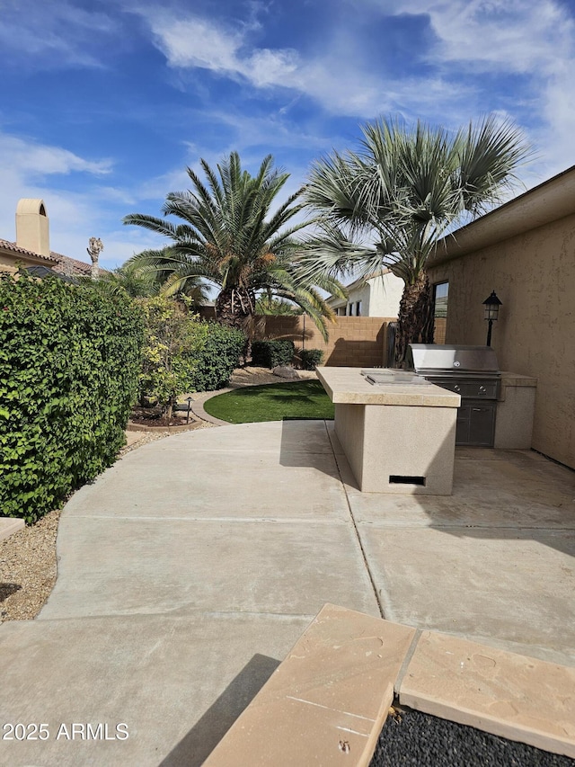 14380 W Monte Vista Rd, Goodyear, AZ 85395 - fenced backyard featuring a patio