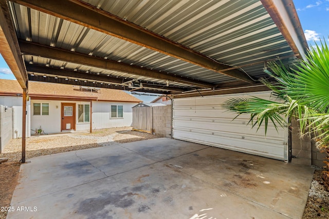 exterior space with fence