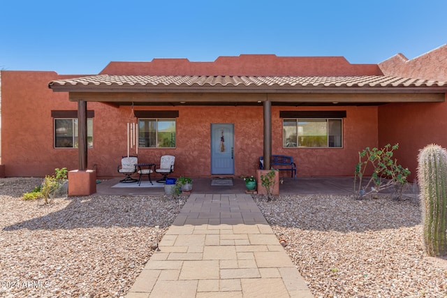 exterior space with a patio