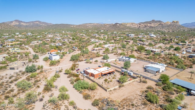 aerial view featuring a mountain view