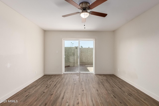 4722 W Via Cynthia, Glendale, AZ 85301 - unfurnished room with wood finished floors and a ceiling fan
