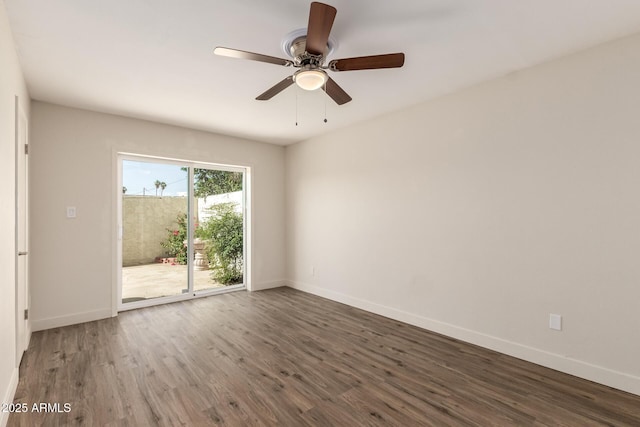 4722 W Via Cynthia, Glendale, AZ 85301 - spare room featuring wood finished floors and ceiling fan