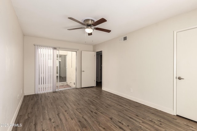 4722 W Via Cynthia, Glendale, AZ 85301 - unfurnished room with a ceiling fan and wood finished floors