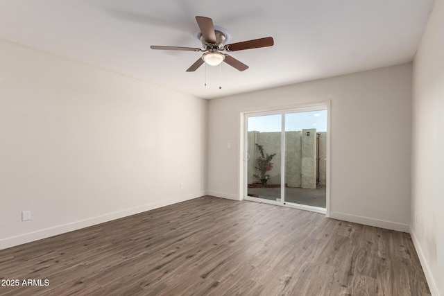 4722 W Via Cynthia, Glendale, AZ 85301 - unfurnished room with wood finished floors and ceiling fan