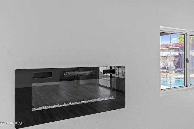 details with wood finished floors
