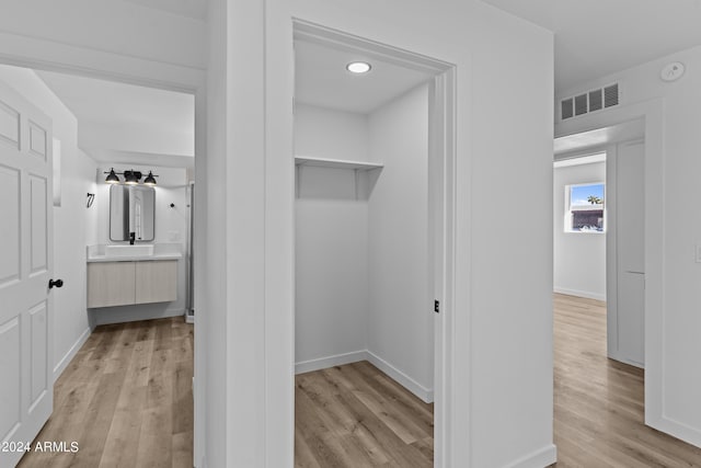 closet with visible vents