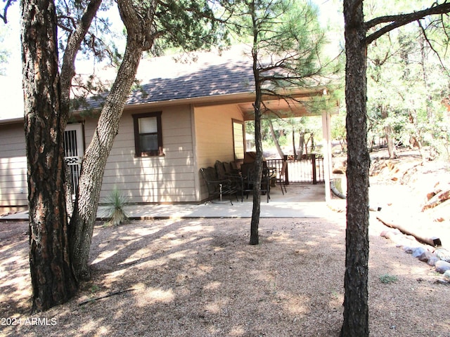 exterior space featuring a patio area