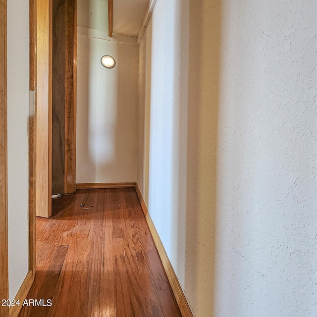 hall featuring light hardwood / wood-style floors