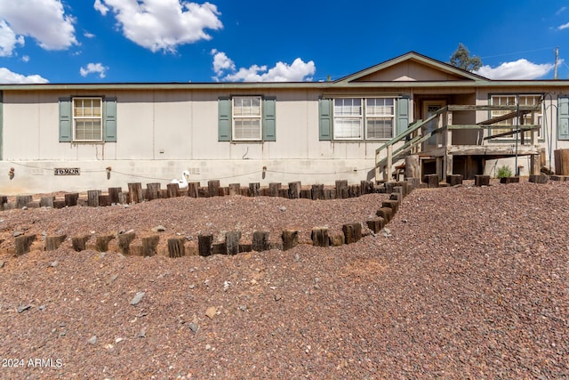 view of front of home