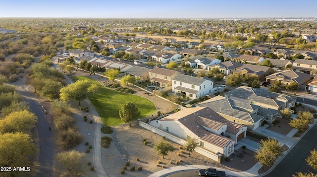 aerial view featuring a residential view