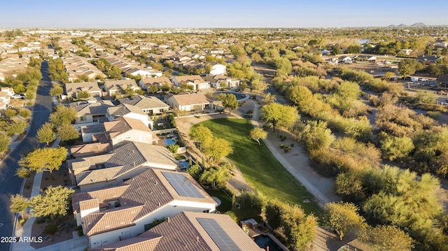 drone / aerial view featuring a residential view