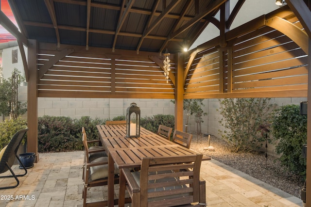 view of patio / terrace with outdoor dining area