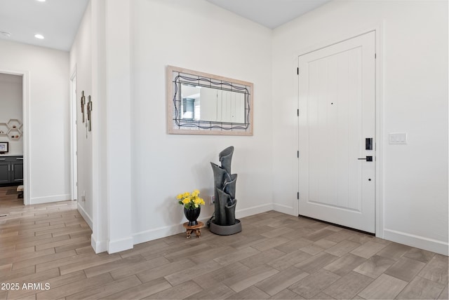 17385 W Sugar Hill Ct, Surprise, AZ 85388 - entrance foyer featuring light wood finished floors, recessed lighting, and baseboards