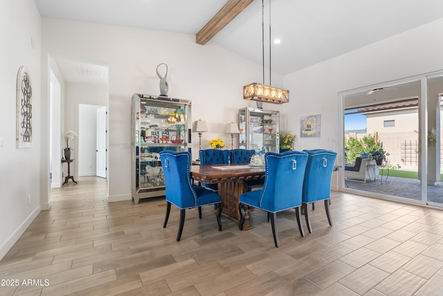 17385 W Sugar Hill Ct, Surprise, AZ 85388 - dining room with wood finished floors, a chandelier, and baseboards