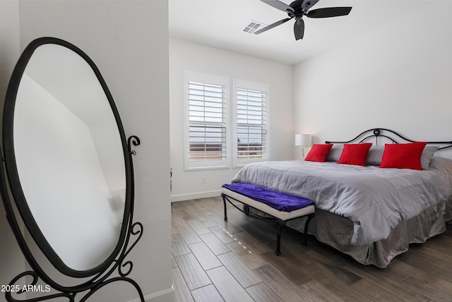 17385 W Sugar Hill Ct, Surprise, AZ 85388 - bedroom featuring wood finished floors, baseboards, and a ceiling fan