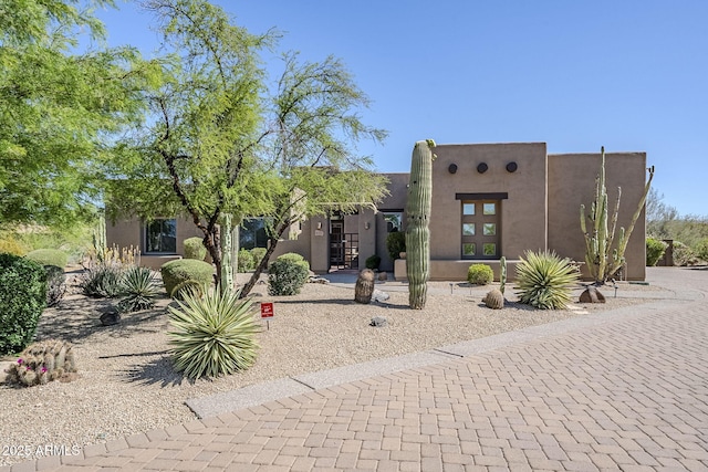 view of pueblo-style home