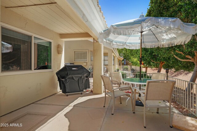 5830 E Mckellips Rd Unit 2, Mesa, AZ 85215 - view of patio / terrace with outdoor dining space and area for grilling