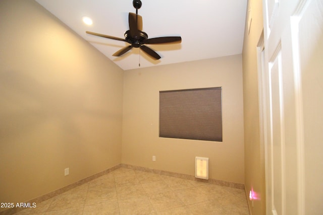 5437 W Bluefield Ave, Glendale, AZ 85308 - unfurnished room with a ceiling fan, light tile patterned floors, and recessed lighting