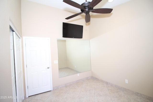 5437 W Bluefield Ave, Glendale, AZ 85308 - unfurnished bedroom with a closet, ceiling fan, and recessed lighting