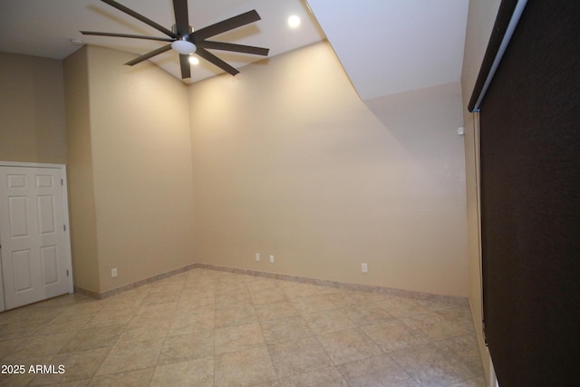 5437 W Bluefield Ave, Glendale, AZ 85308 - empty room with ceiling fan and recessed lighting
