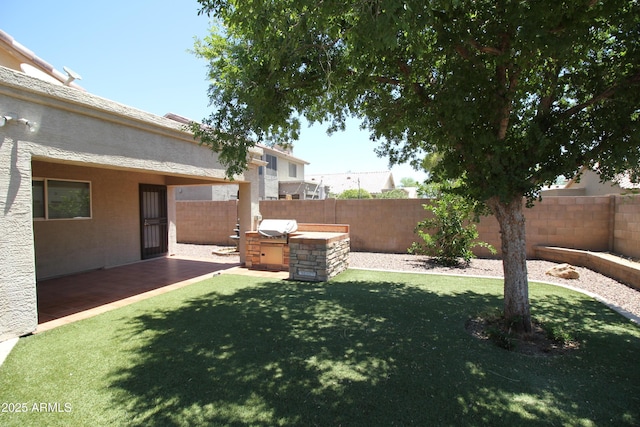 5437 W Bluefield Ave, Glendale, AZ 85308 - fenced backyard with a patio area