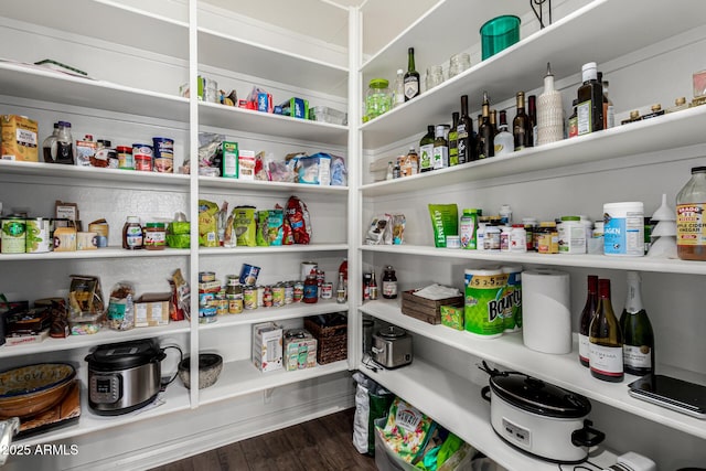 view of pantry