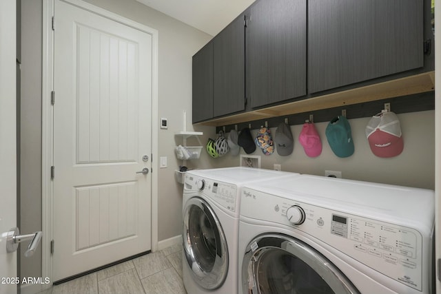 20702 W Hillcrest Blvd, Buckeye, AZ 85396 - laundry area featuring cabinet space and washer and dryer