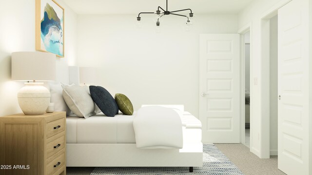 25097 N 174th Ln, Surprise, AZ 85387 - bedroom with a notable chandelier and light colored carpet