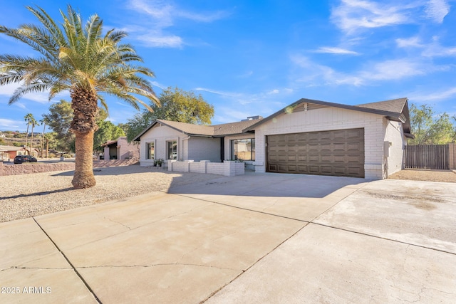 ranch-style house with a garage