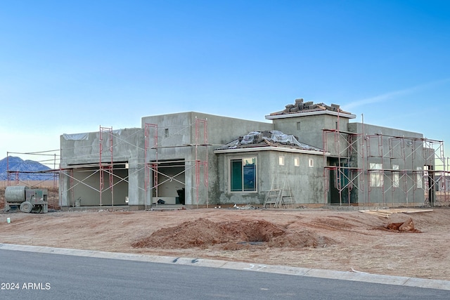 view of unfinished property