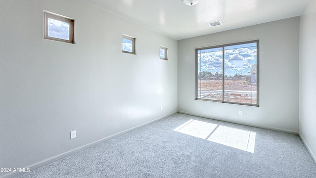 empty room with carpet floors