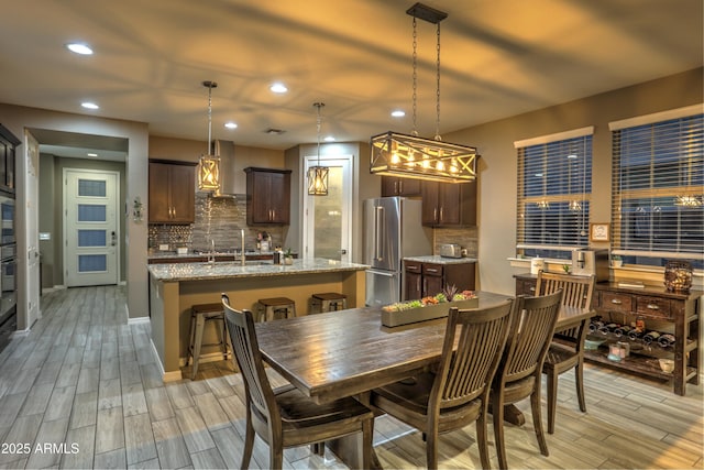 view of dining space