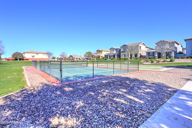 view of tennis court