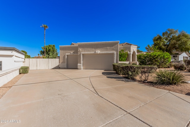 view of front of house featuring a garage