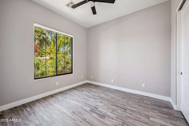 422 E Kaibab Pl, Chandler, AZ 85249 - empty room featuring a ceiling fan and wood finished floors