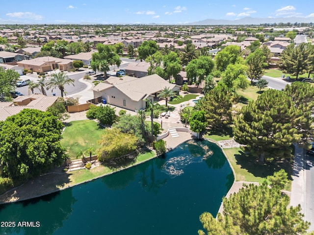 422 E Kaibab Pl, Chandler, AZ 85249 - aerial view of residential area featuring a water and mountain view