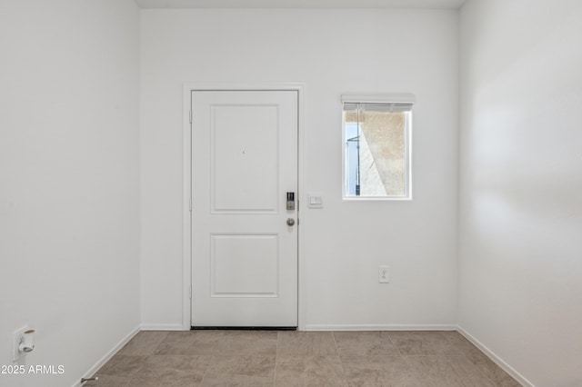 interior space with baseboards