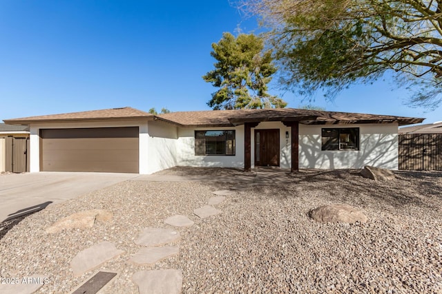 ranch-style house with a garage