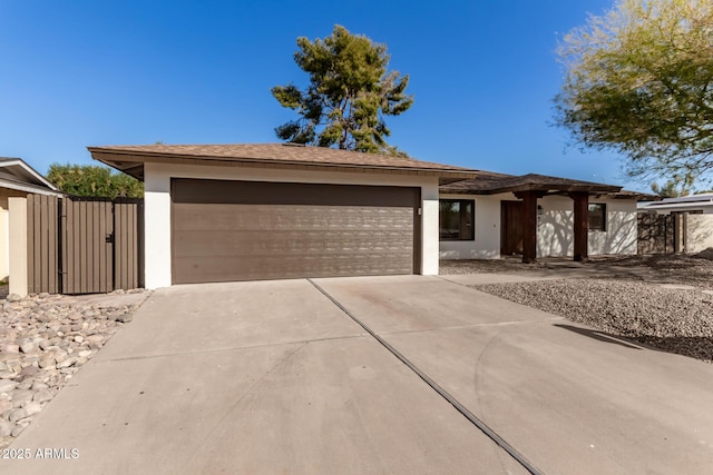 view of front of home featuring a garage