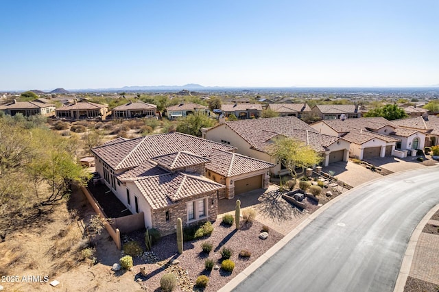 birds eye view of property featuring a residential view