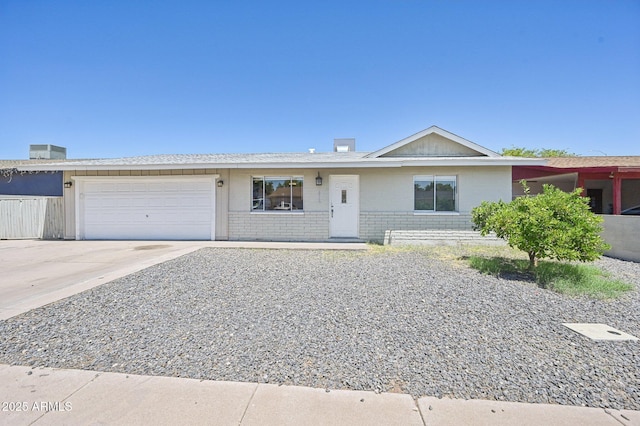 1017 S Allen, Mesa, AZ 85204 - single story home featuring a garage, concrete driveway, and brick siding