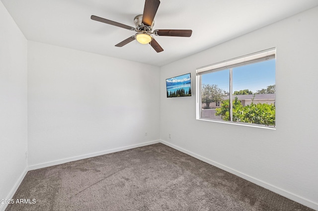 1017 S Allen, Mesa, AZ 85204 - carpeted empty room featuring baseboards and a ceiling fan
